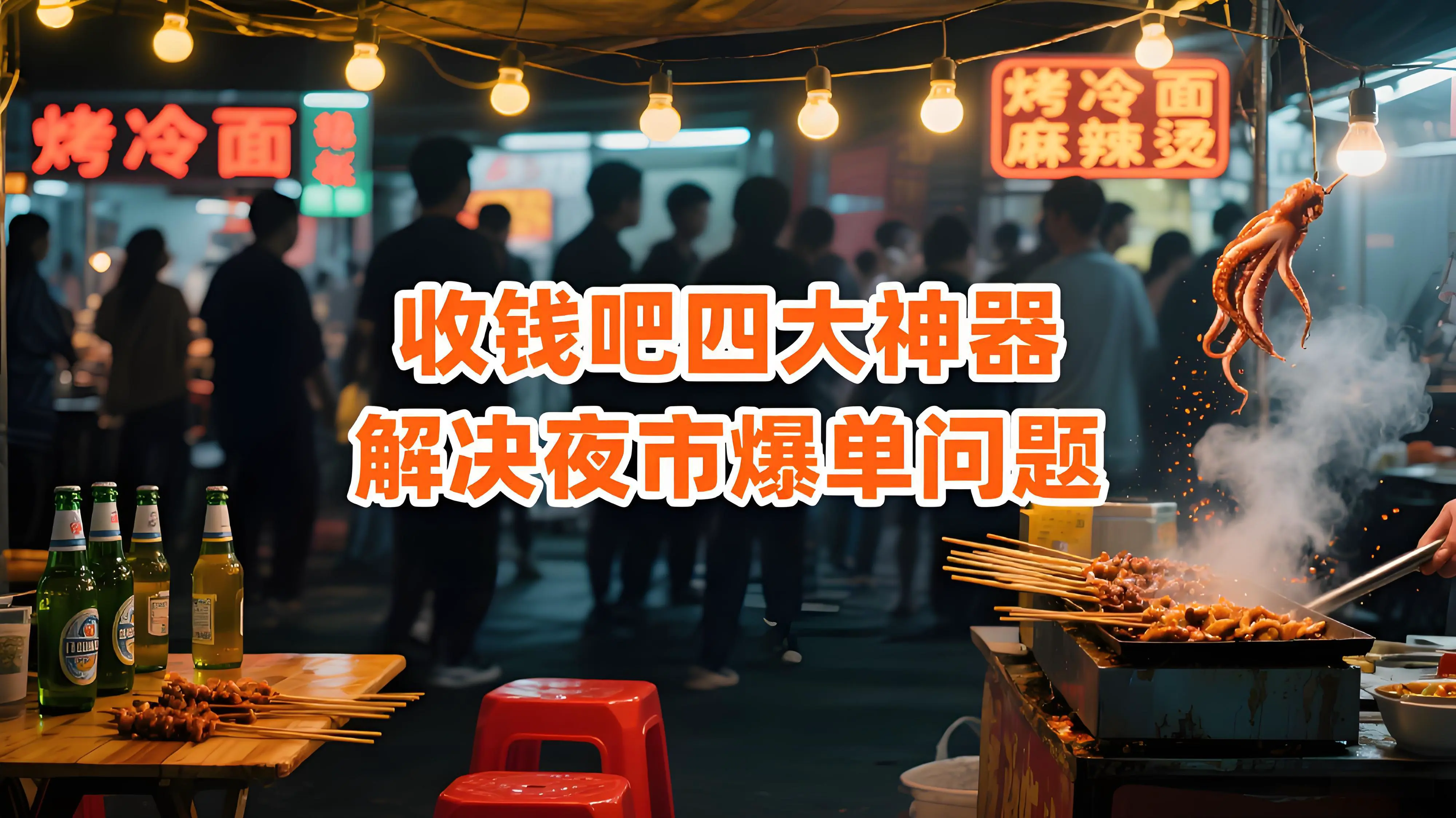 暑假夜市爆单季，收钱吧4大工具稳接客流
