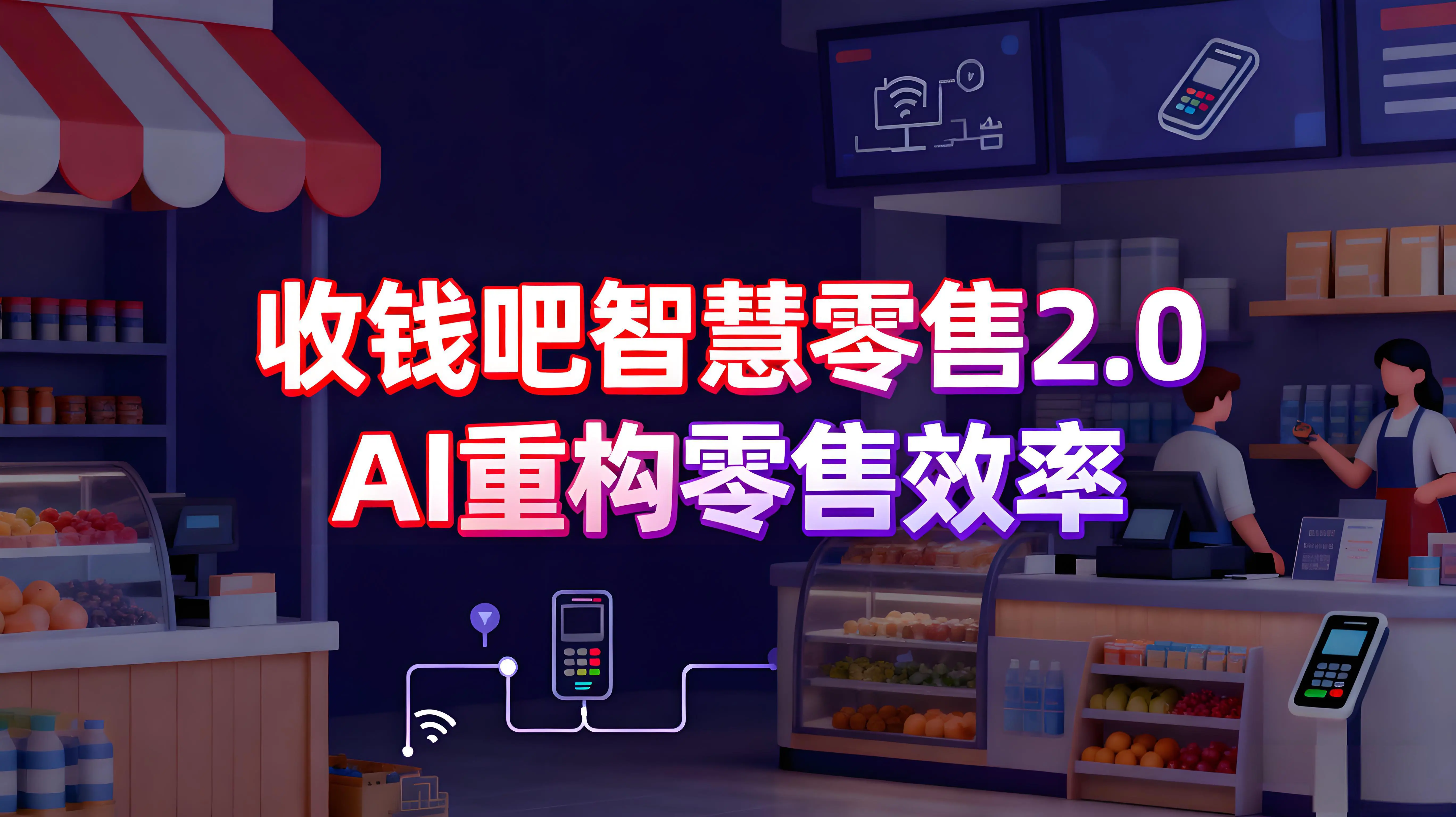 收钱吧智慧零售2.0：AI重构零售效率，八大行业开启智能运营新时代